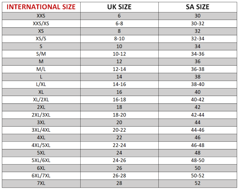 Size Guide - Sexy Curves