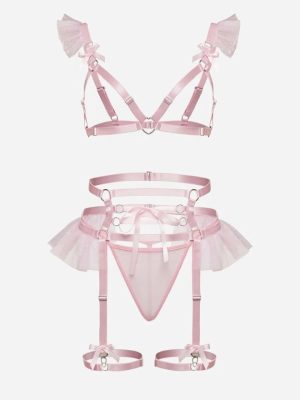 TIED TO PERFECTION HARNESS SET - Pink