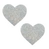 HEARTS ABLAZE PASTIES - Silver