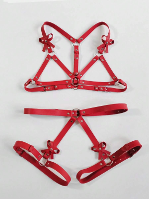 FEMME FATALE HARNESS SET - Red