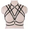 EDGY EXPOSÉ HARNESS BRA - Black