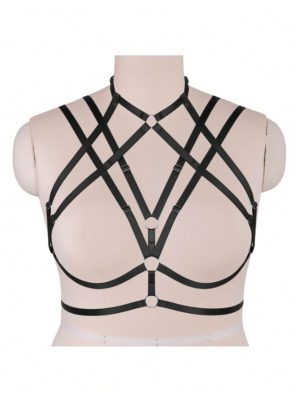 EDGY EXPOSÉ HARNESS BRA - Black