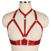 DOMINATING LOVER HARNESS BRA - Wine Red