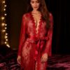 SMOOTH TALKER ROBE - Red