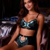 POP OF COLOUR BRA SET - Teal Green
